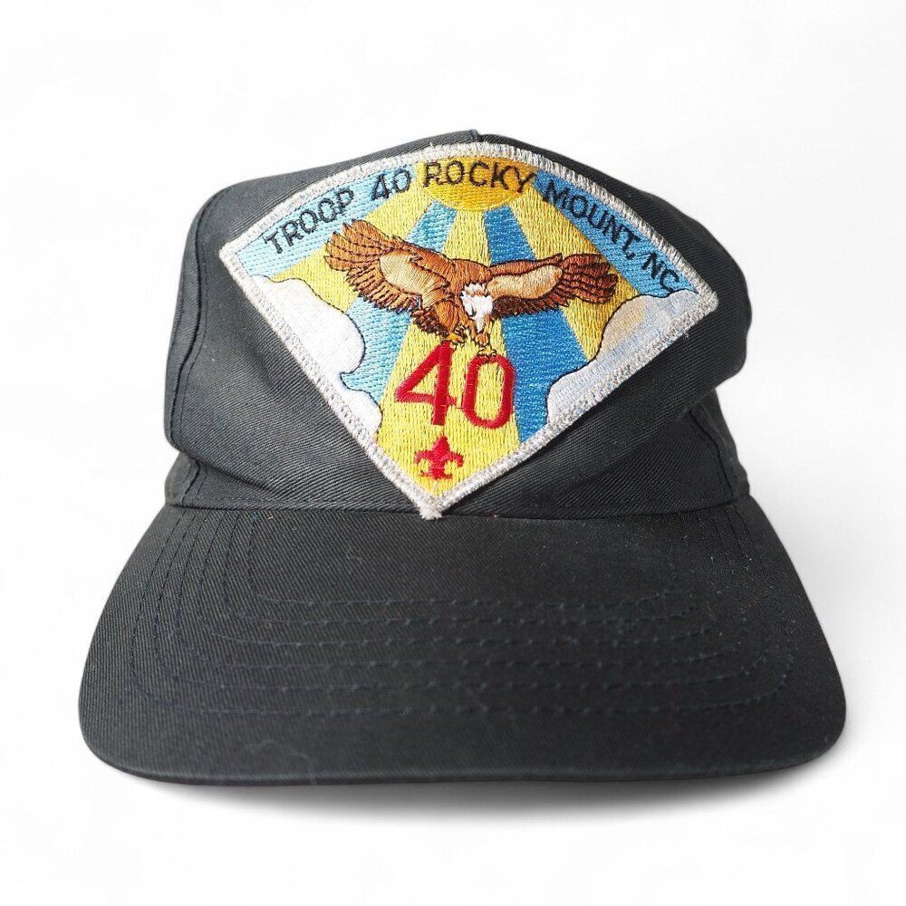 Vintage Eagle Boy Scout Troop 40 Rocky Mount, NC Snapback Hat OS‎
